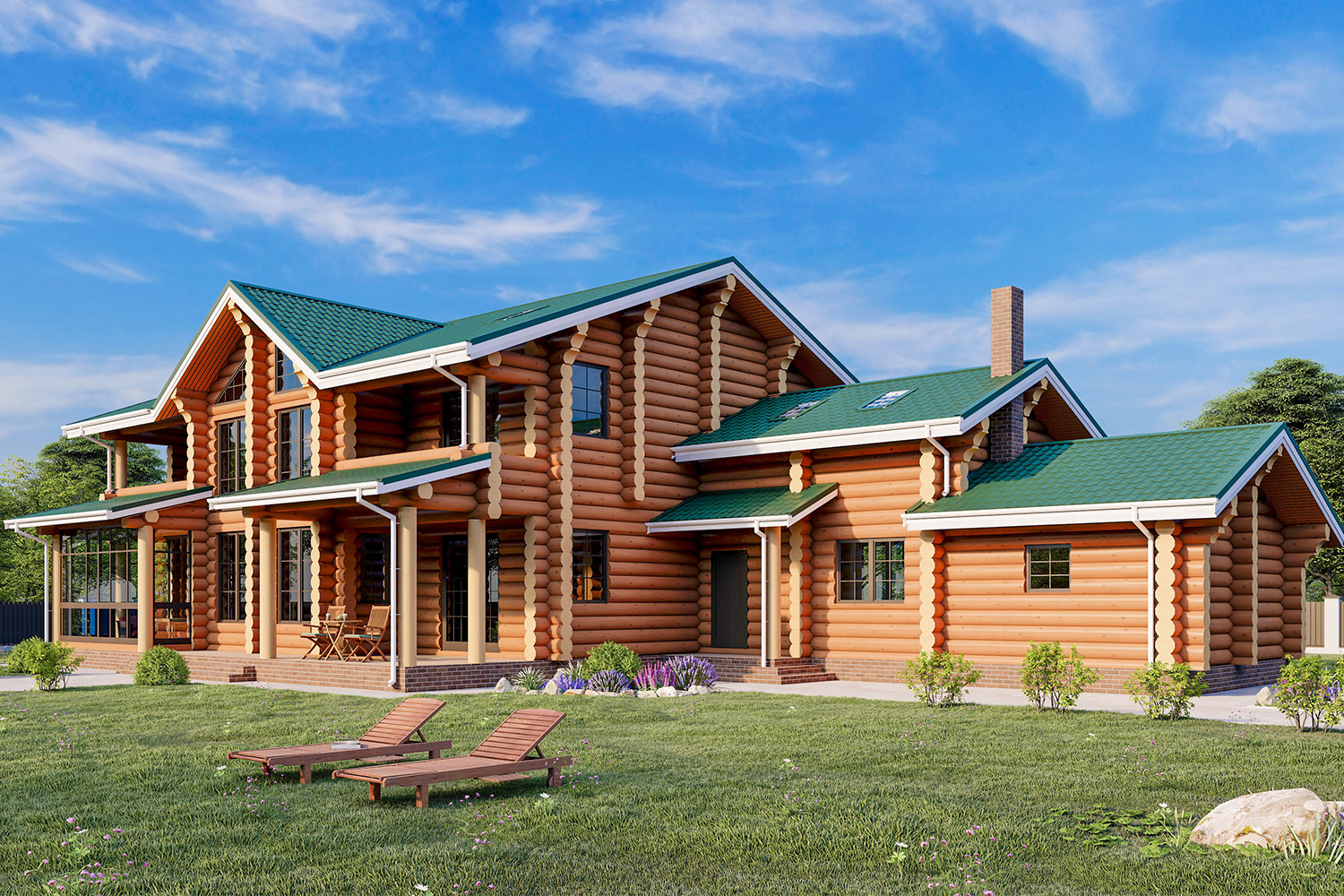 Дом из бревна VZ-132  